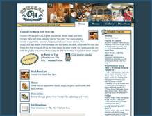 Tablet Screenshot of centralcitybarandgrill.net